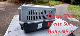 Gebrauchte, grosse Tier-Transportbox, LxBxH 70x50x60cm