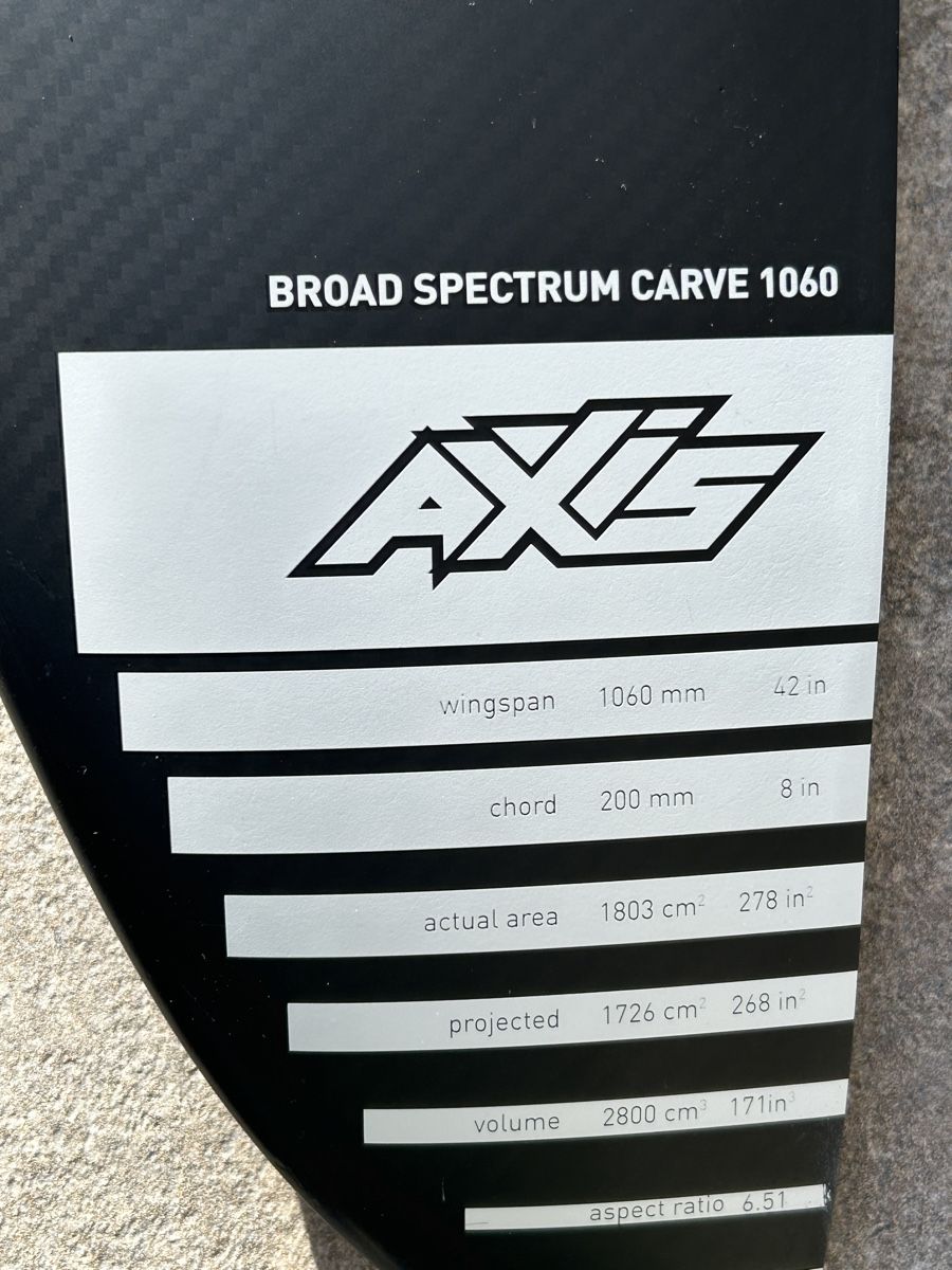 Axis Surfboards & Schwimmbrette: Axis Wingset BSC 1060 – Gebraucht aus Gampelen von Chutz444 2