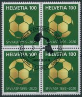 2020 - Fussballverband - Viererblock - Ersttag Stempel ET