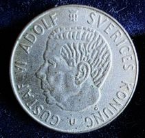 SWEDEN 1 KRONA 1963 SILBER