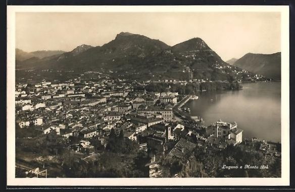 Cartes postales: AK Lugano, Panorama e Monte Br – D'occasion à Berlin par bartko-reher