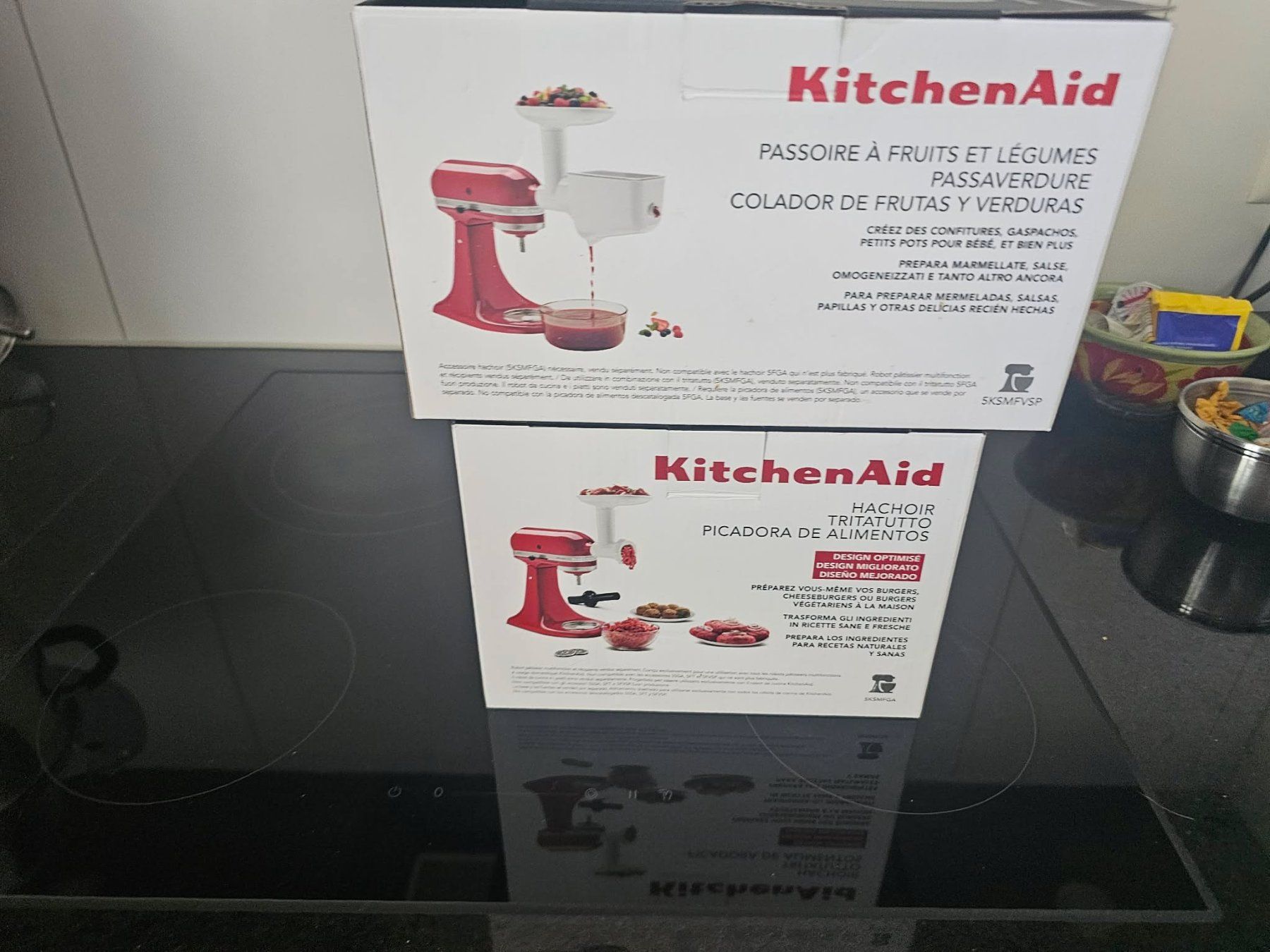 Kitchenaid Elettrodomestici da cucina: KitchenAid Zubehör Fleischwolf-/ Pürierset – Nuovo (secondo la descrizione) da Winterthur venduto da BW.1994