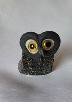 Eule Figur Naturstein Handgemacht siehe Foto
