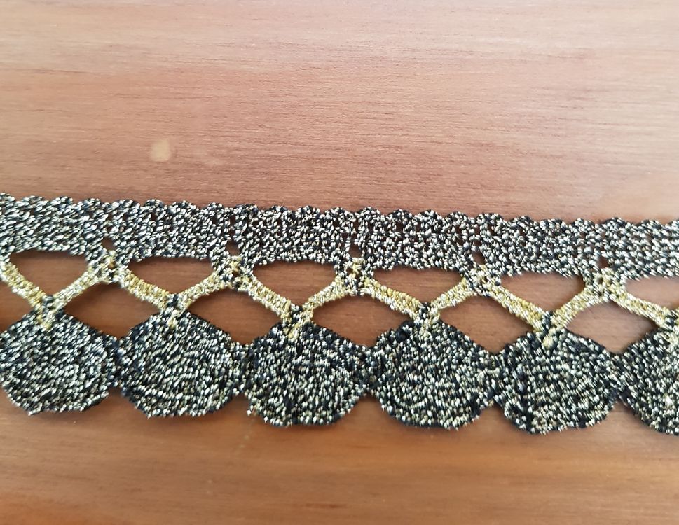 Yurosiay Paillettenborte 3,5 Cm - Glitzer Spitzenband Zum Aufnähen In Rot