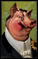 Arthur Thiele: Schwein im Anzug mit Ziga
