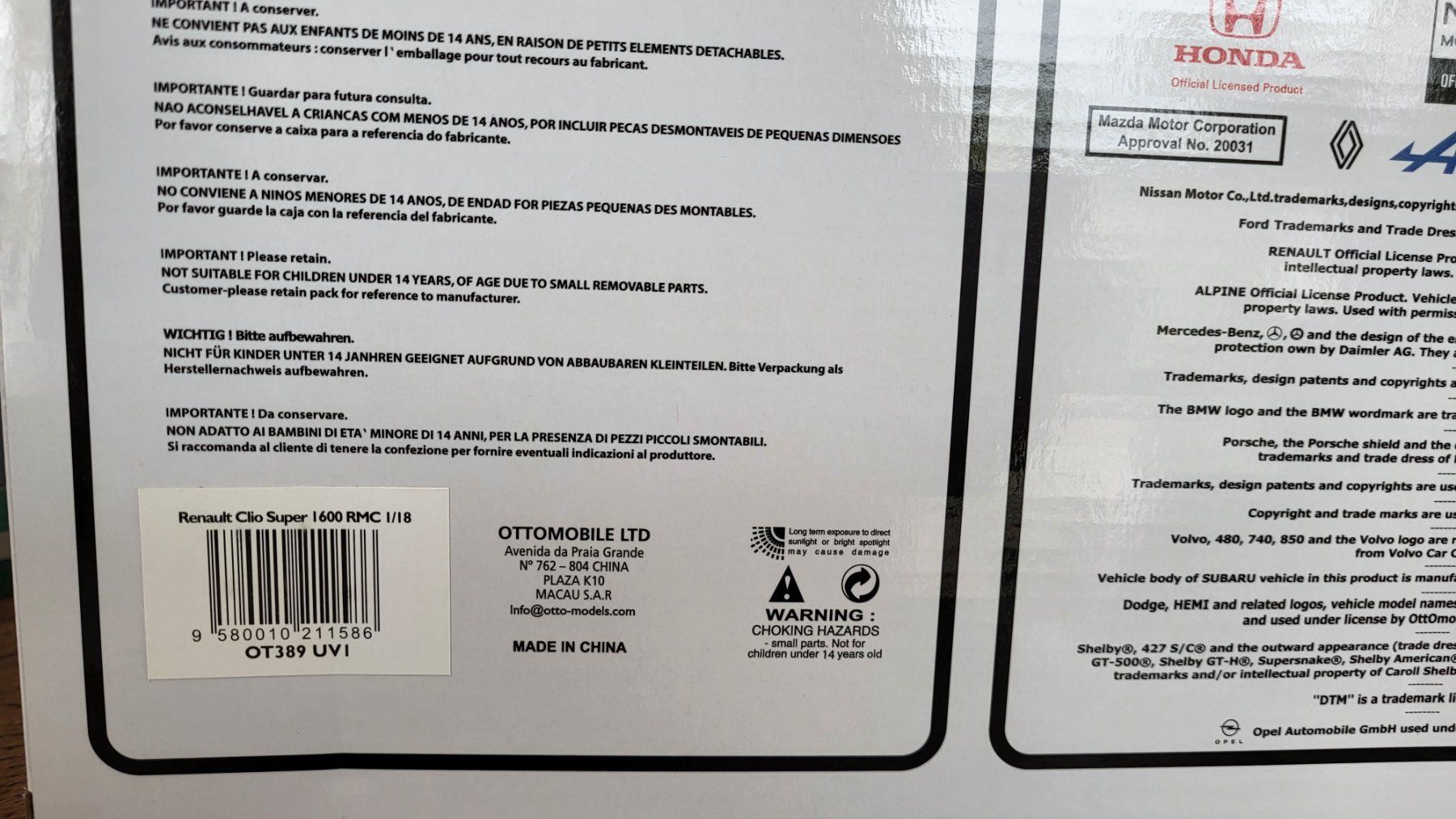 Otto Models Modellini d'auto: Renault Clio 2 Super 1600 2004 1:18 OttO – Usato da Rothrist venduto da Juana5 4