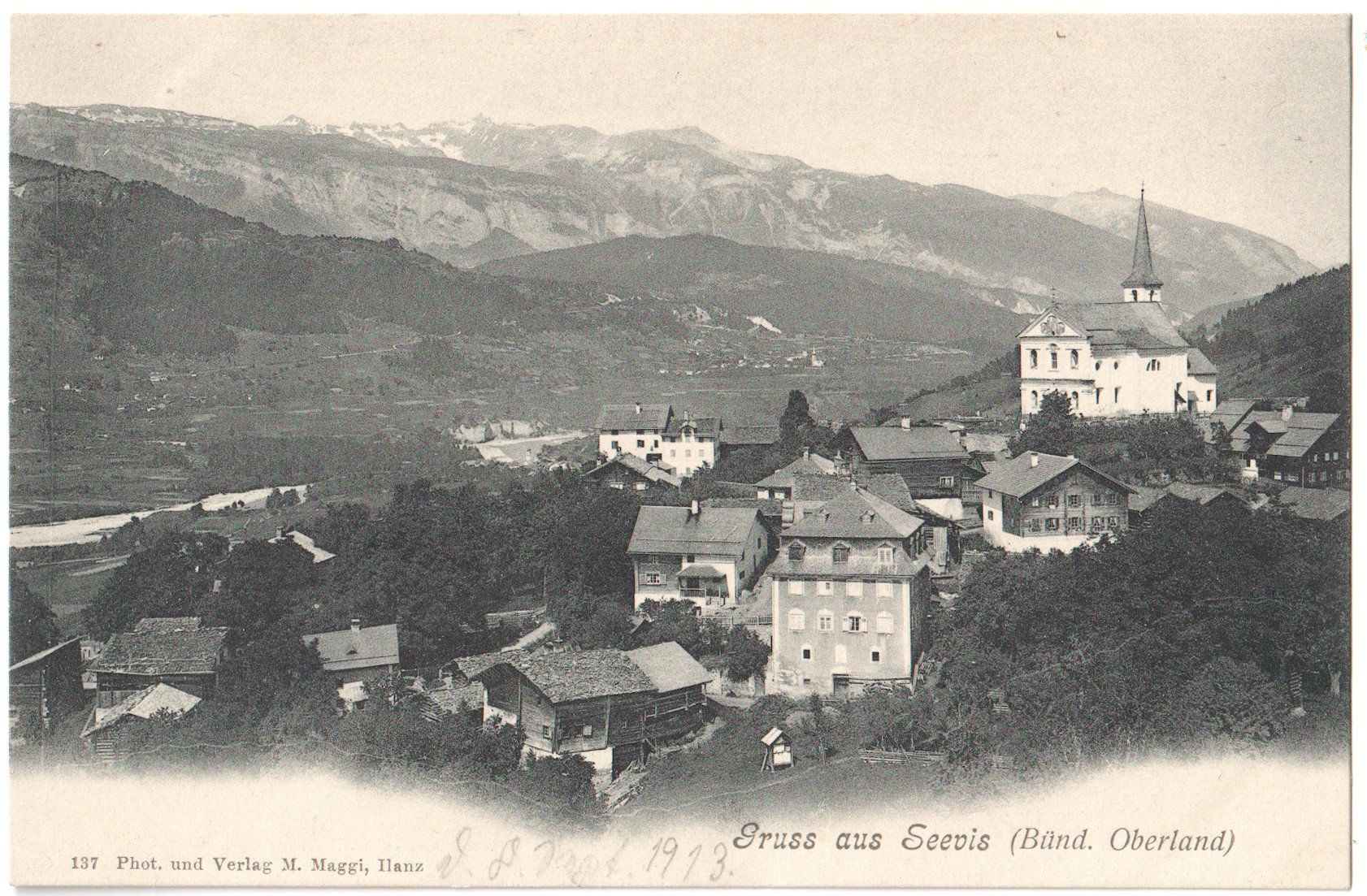 Ansichtskarten: Gruss aus SEEWIS 1913 – Gebraucht aus Engelburg von Swisscards