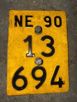 Neuenburg Mofa Nummernschild  13 694