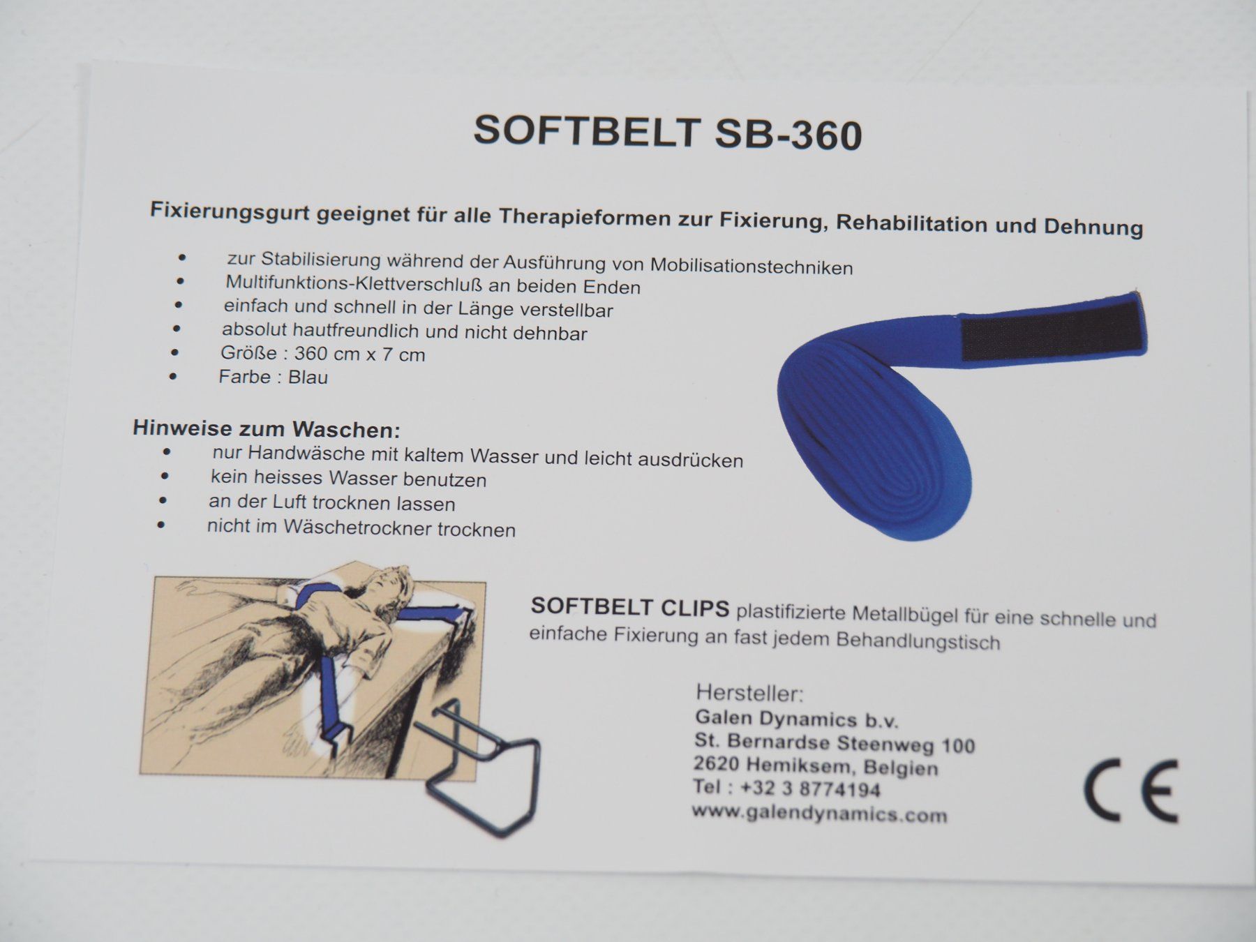 Cinture: Softbelt / Fixationsgurt 360 cm (17377) – Nuovo (secondo la descrizione) da Zürich venduto da fundsachenverkauf 2
