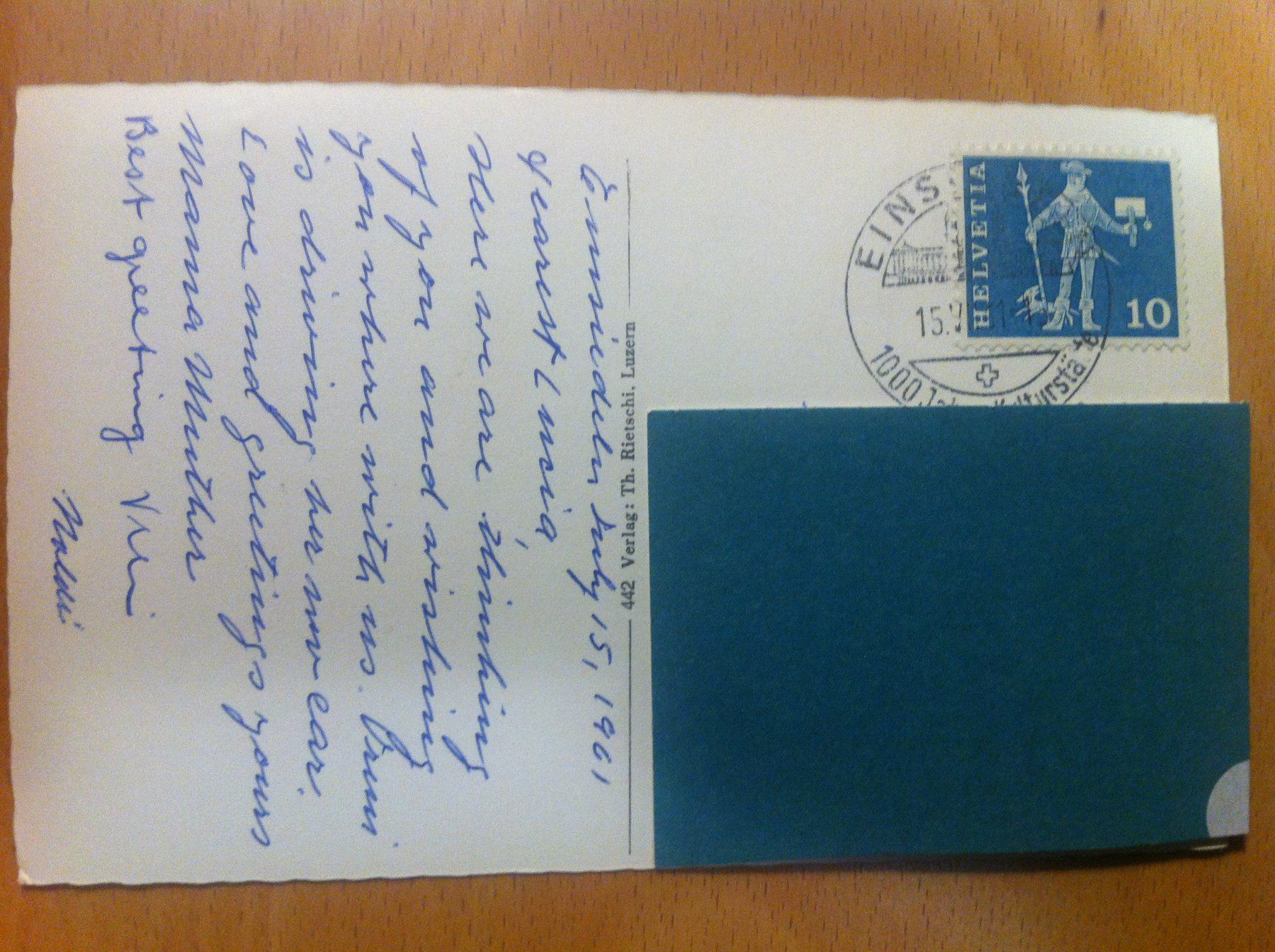 Cartoline postali: 3 Ansichtskarten Kloster Einsiedeln – Usato da Brunnen venduto da Artemis53 5