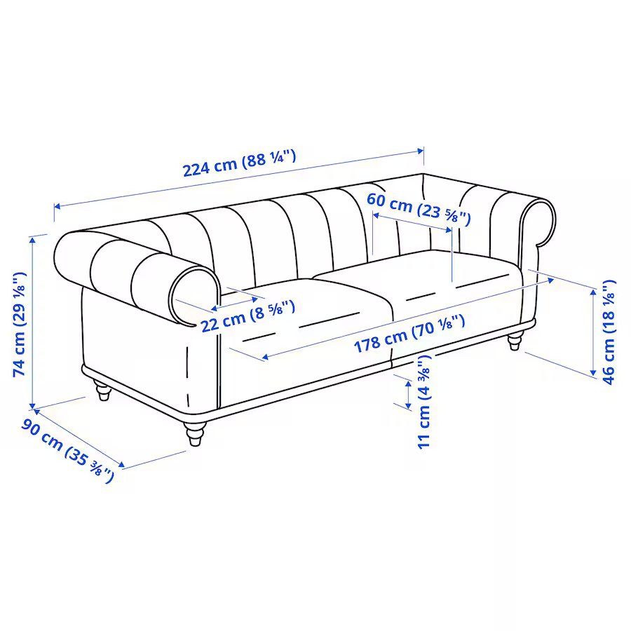 Ikea Divani: 3er-Sofa, Högalid IKEA braun – Nuovo (secondo la descrizione) da Stans venduto da Cherry_2000 8