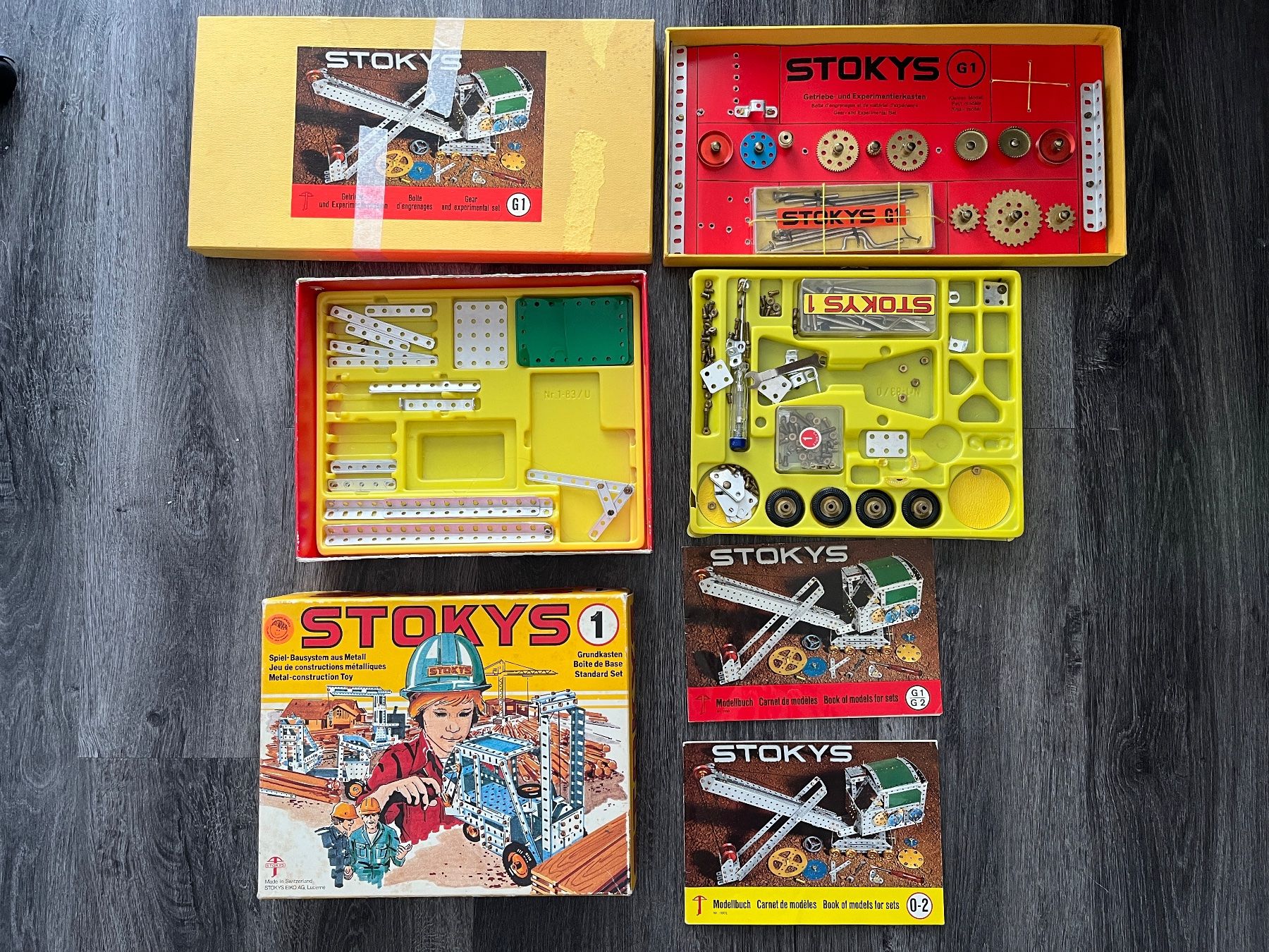 Stokys Kit di costruzioni: STOKYS Spielbausystem aus Metall – Usato da La Plaine venduto da sil4555 1