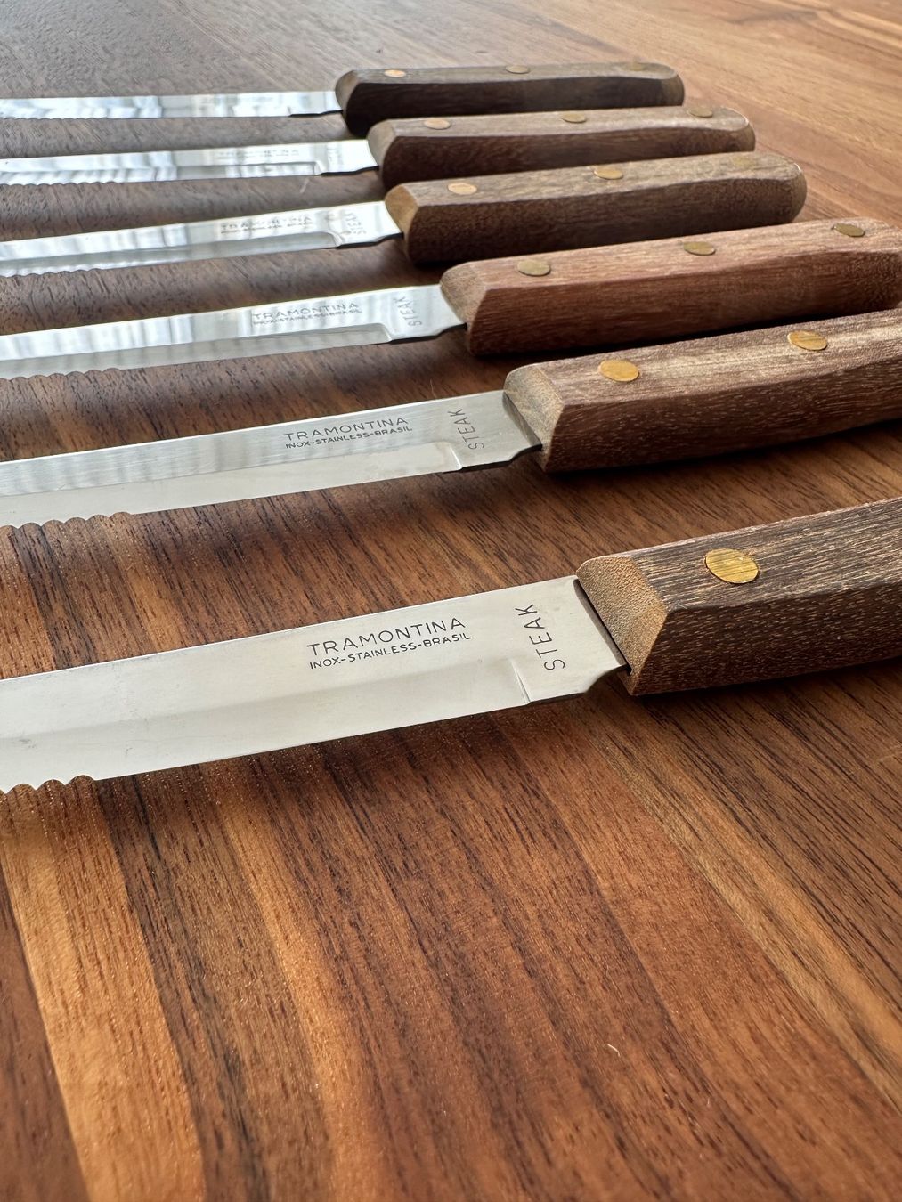 Coltelli: Steakmesser - TRAMONTINA - Echtholz - 6 Stk. – Usato da Märstetten venduto da fab_wf2v 3