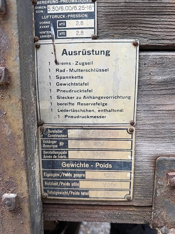 Rimorchi: Alter Infanterieanhänger – Usato da Gipf-Oberfrick venduto da pis_c6vd 2