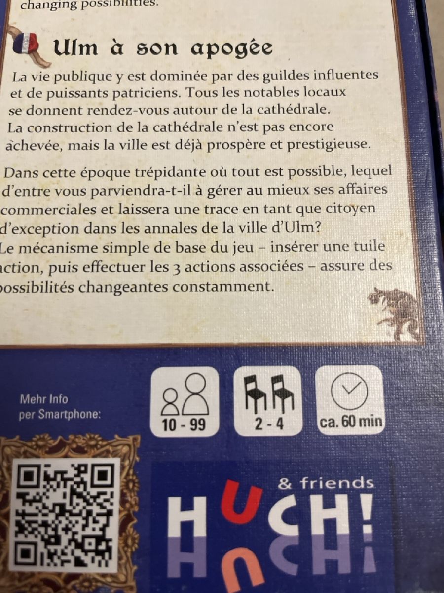 Jeux: Ulm – D'occasion à Genève par Majikamu 2