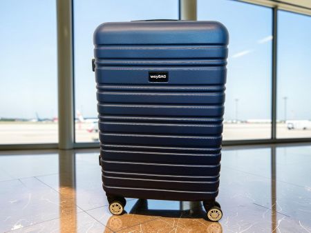 Gr. 66x26x42cm Reisekoffer Reisegepäck ABS L 66cm BLAU NEU