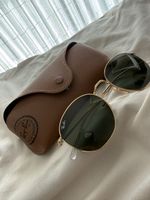 Ray-Ban Sonnenbrille gold klappbar mit Etui neuwertig