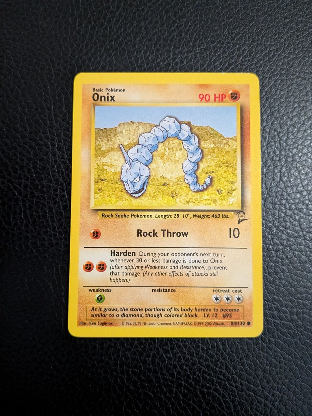 Pokémon Carte collezionabili: Base Set 2 Onix 84/130 Ab 1 – Usato da Paradiso venduto da Pkmn10