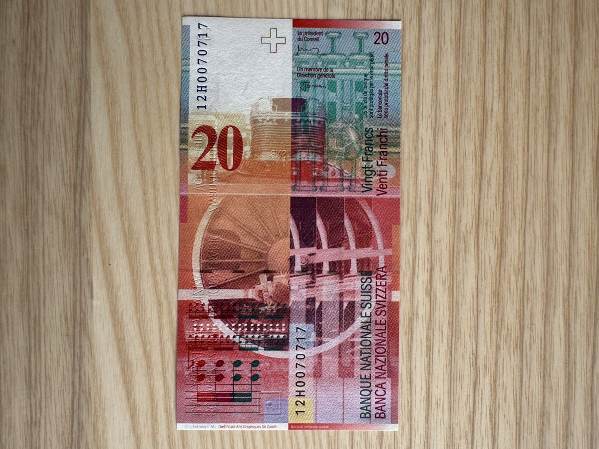 Banconote: 20 CHF Note - Schweizer Banknote - einwandfrei – Nuovo (secondo la descrizione) da Unterwasser venduto da Kaiser1652 1