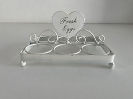 Eierständer aus Metall / Shabby chic