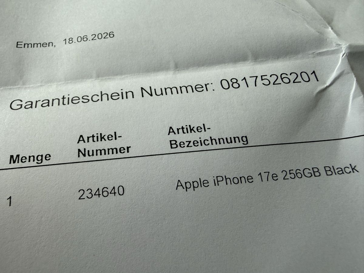 Apple Telefoni cellulari / Smartphones: Apple iPhone 17e 256GB Black Neu – Nuovo e nell'imballaggio originale da Savognin venduto da Buongiorno 3