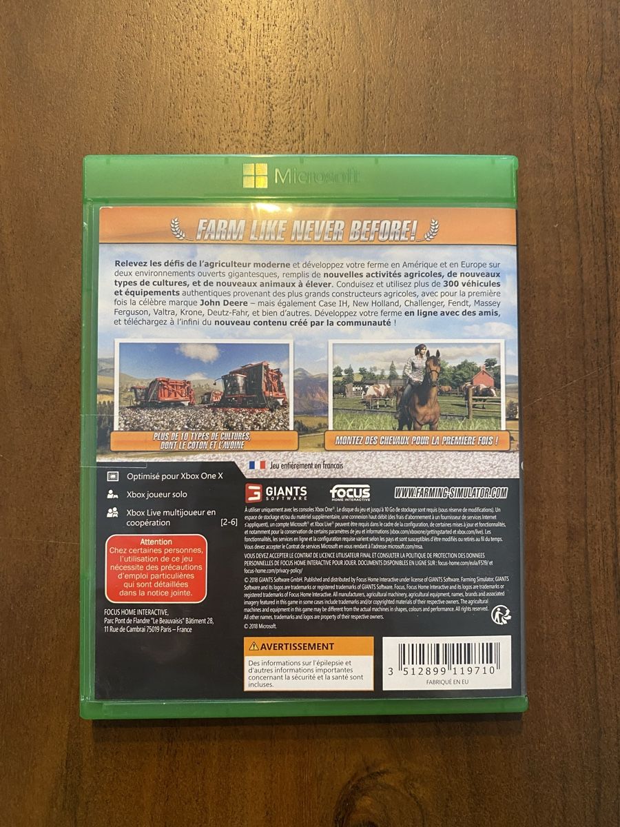 Microsoft Giochi: Farming Simulator 19 für Xbox One – Usato da Thunstetten venduto da Virus_33 2