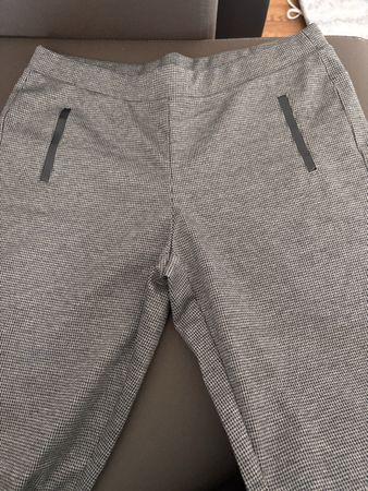 Elegante Damen Stoffhose, grau-schwarz, Top Zustand