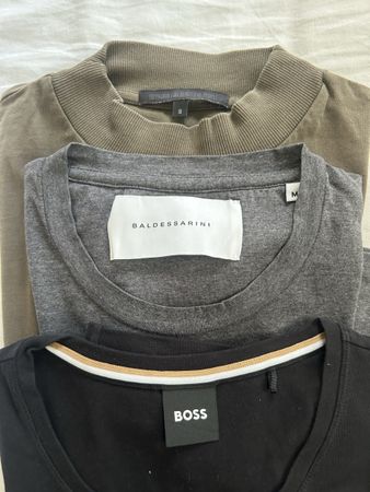 Drei Marken Herren Longsleeve Shirt Grösse S/M