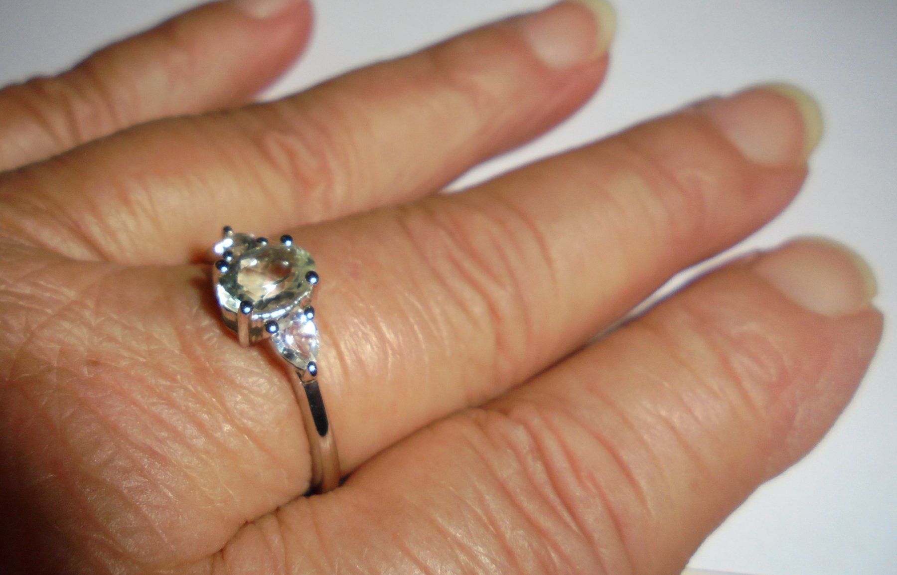 Ringe: Echtschmuck: Silberring Grüner Amethyst 18/56 – Neu (gemäss Beschreibung) aus Zuchwil von maumauchi 9