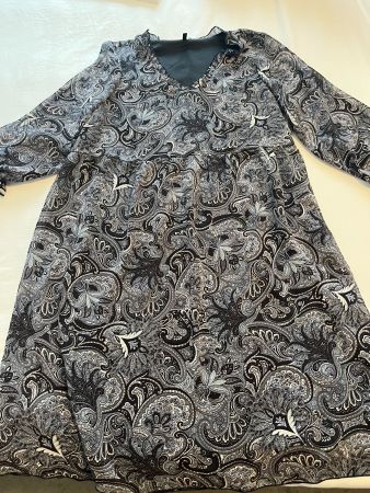 Damen Kleid mit 3/4 Ärmellänge Chicorée Grösse L blau/farbig