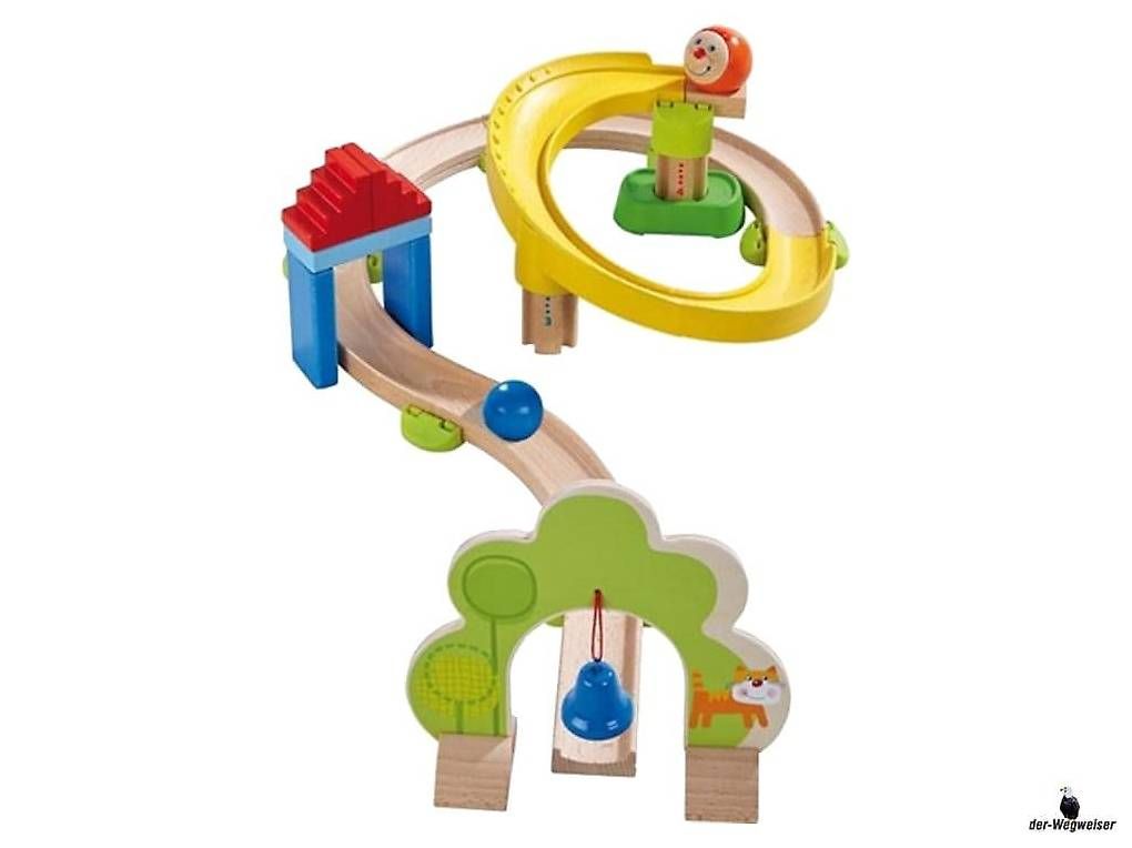 Haba Giocattoli: Hape Kugelbahn bunt Kullerbü Kringelbahn – Nuovo e nell'imballaggio originale da Birsfelden venduto da der-Wegweiser 2