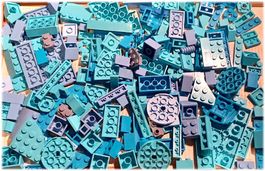 LEGO 150 Verschiedene Blaue Teile -A81