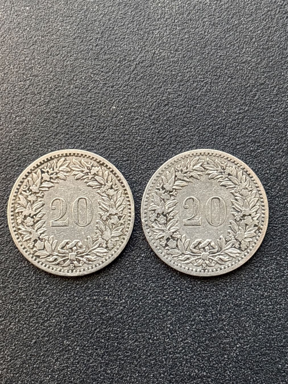 Tutti le monete: 2x SCHWEIZ 20 Rappen 1884/1885 – Usato da Guntershausen venduto da Herbie8357 1