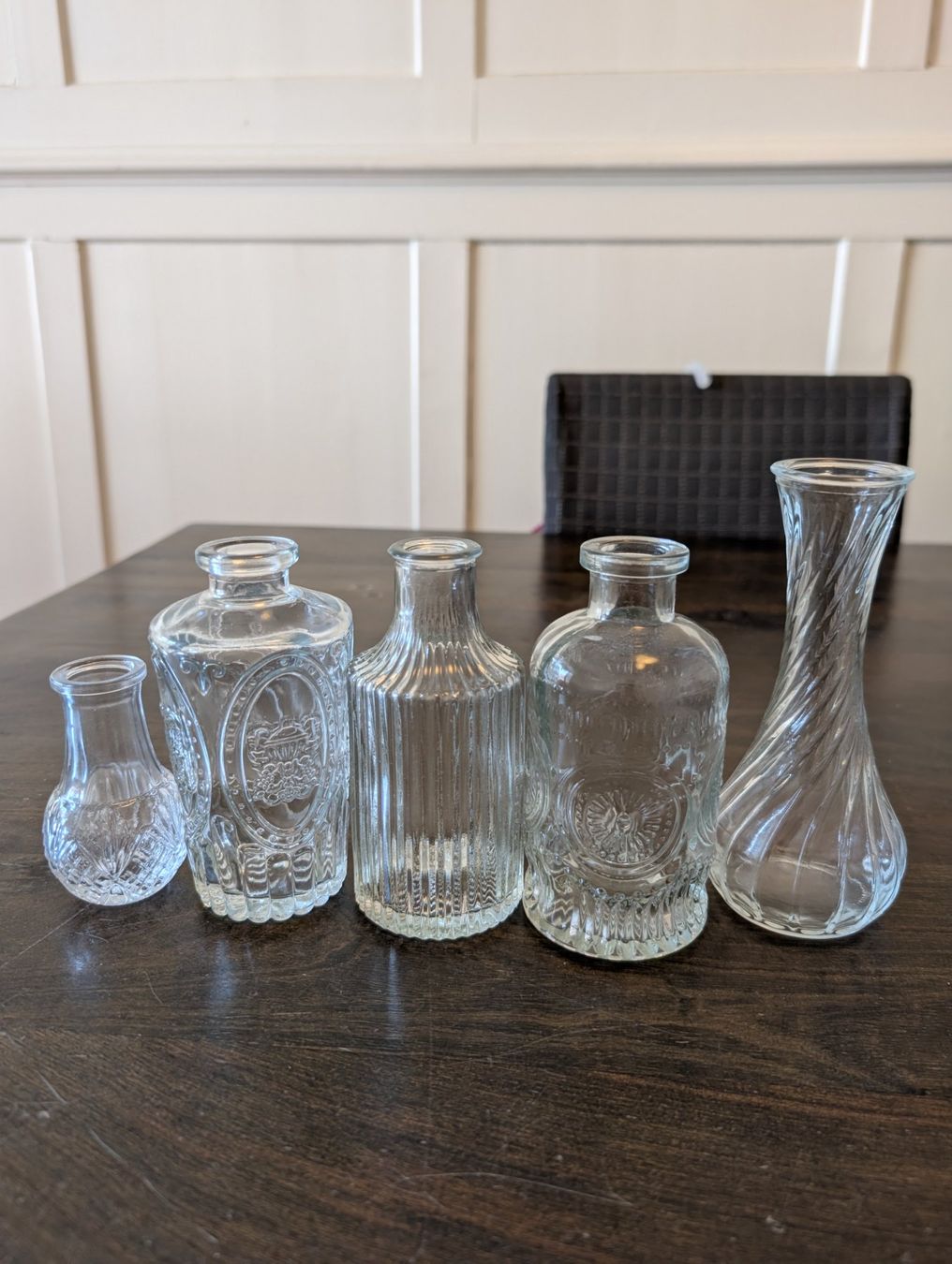 Vasen & Gefässe: Deko Vasen Glas Vintage Style, 5er Set – Neu (gemäss Beschreibung) aus Sursee von Sen.Lu