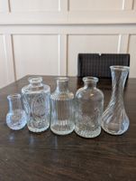 Deko Vasen Glas Vintage Style, 5er Set