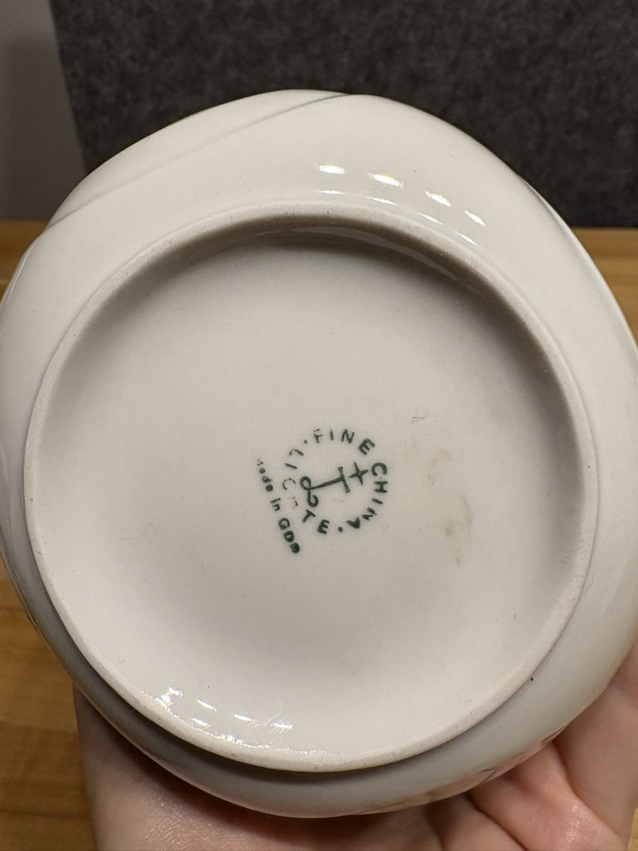 Vasi & Recipienti: Blumenvase Keramik weiss mit Goldrand – Nuovo (secondo la descrizione) da Rümlang venduto da euqinom16 3