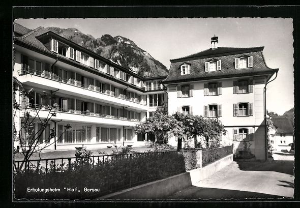 Cartoline postali: AK Gersau, Erholungsheim Hof – Usato da Berlin venduto da bartko-reher