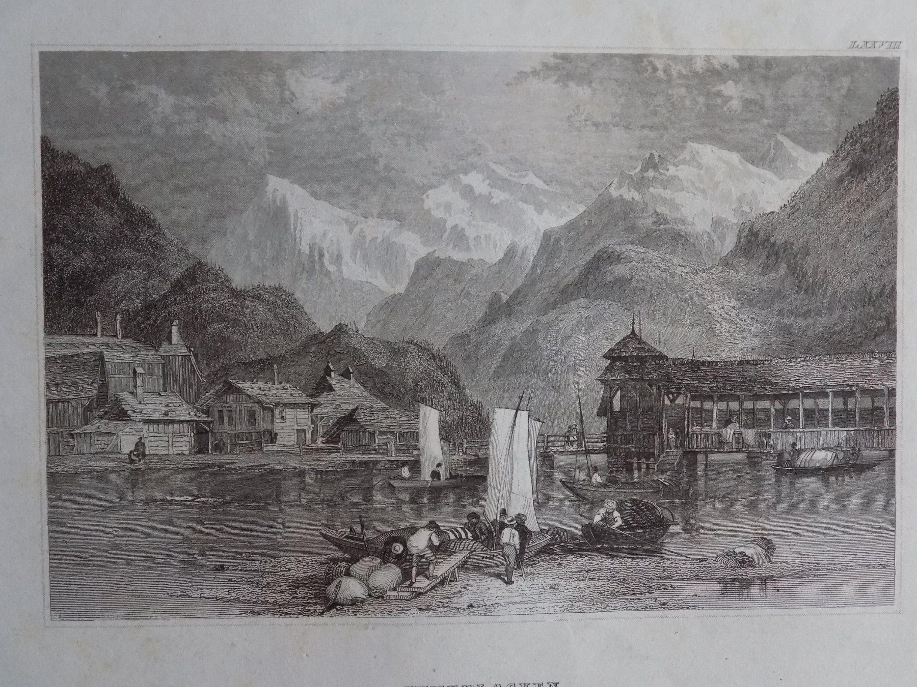 Gravures: Interlaken Stahlstich – D'occasion à Risch par Antikfee 9