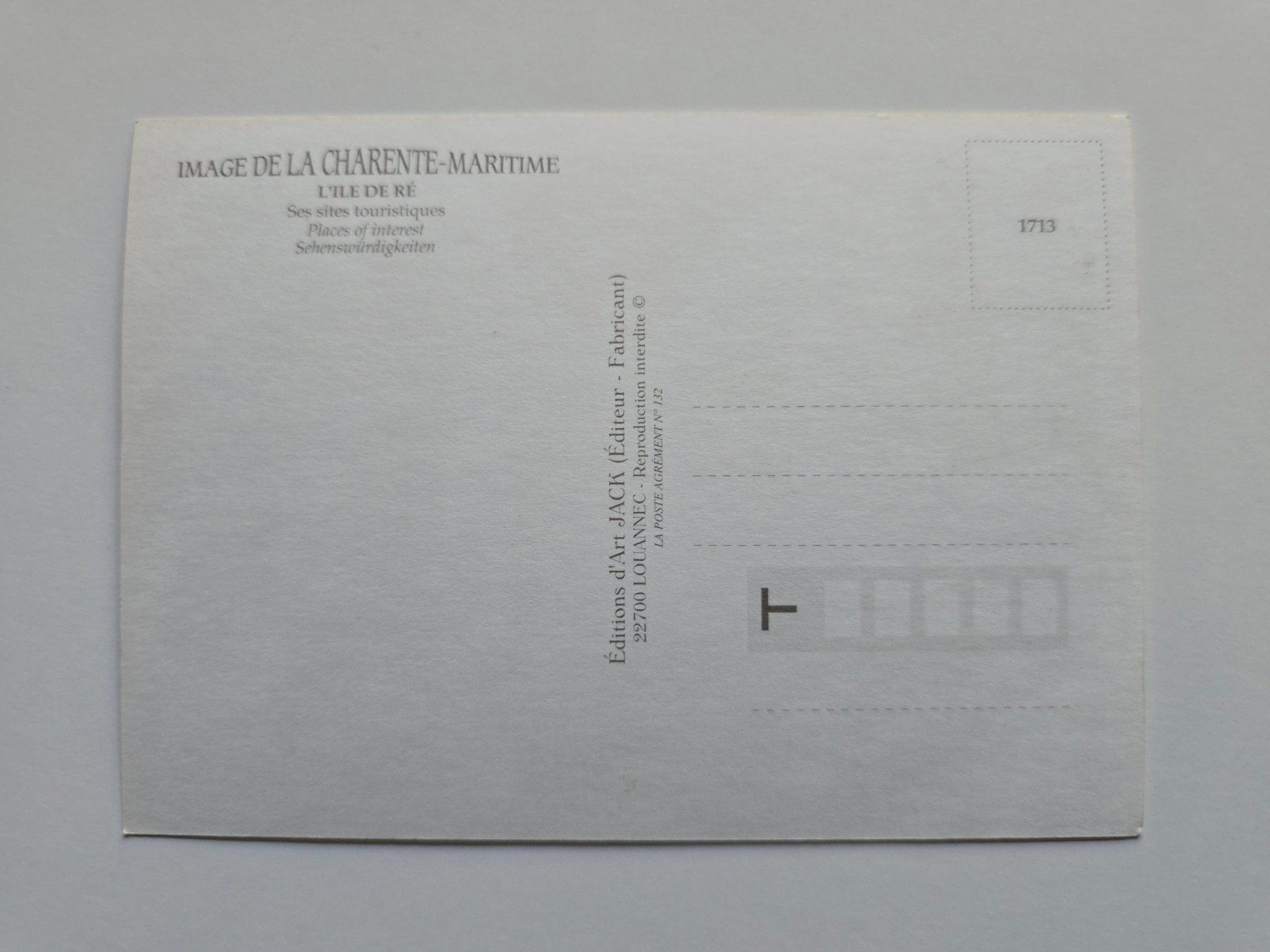 Cartoline postali: AK Île de Ré – Usato da Dättlikon venduto da Wundertuete_ 1