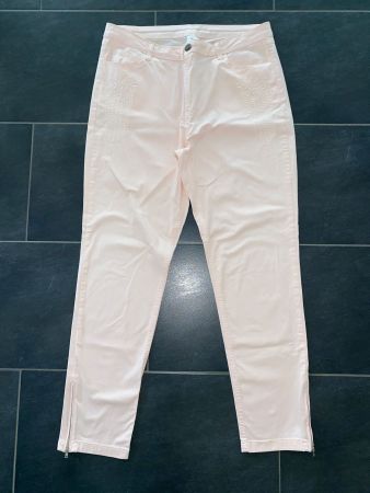 LÄSSIGE BLUSH PINK SOMMER HOSEN, GRÖSSE 44/ BAUMWOLLE