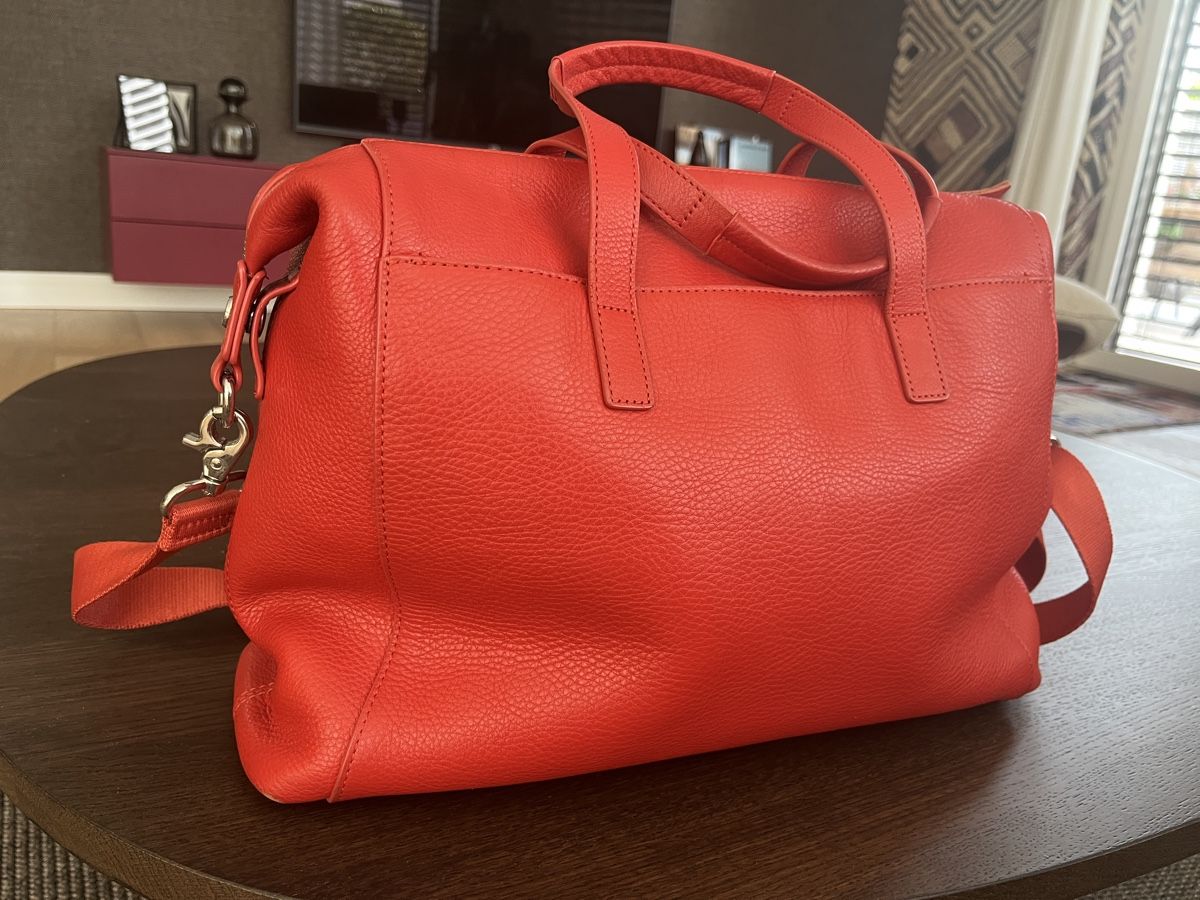 Valigie & Borse: Knomo London Ledertasche, chillirot – Usato da Staufen venduto da F14_tomcat 1