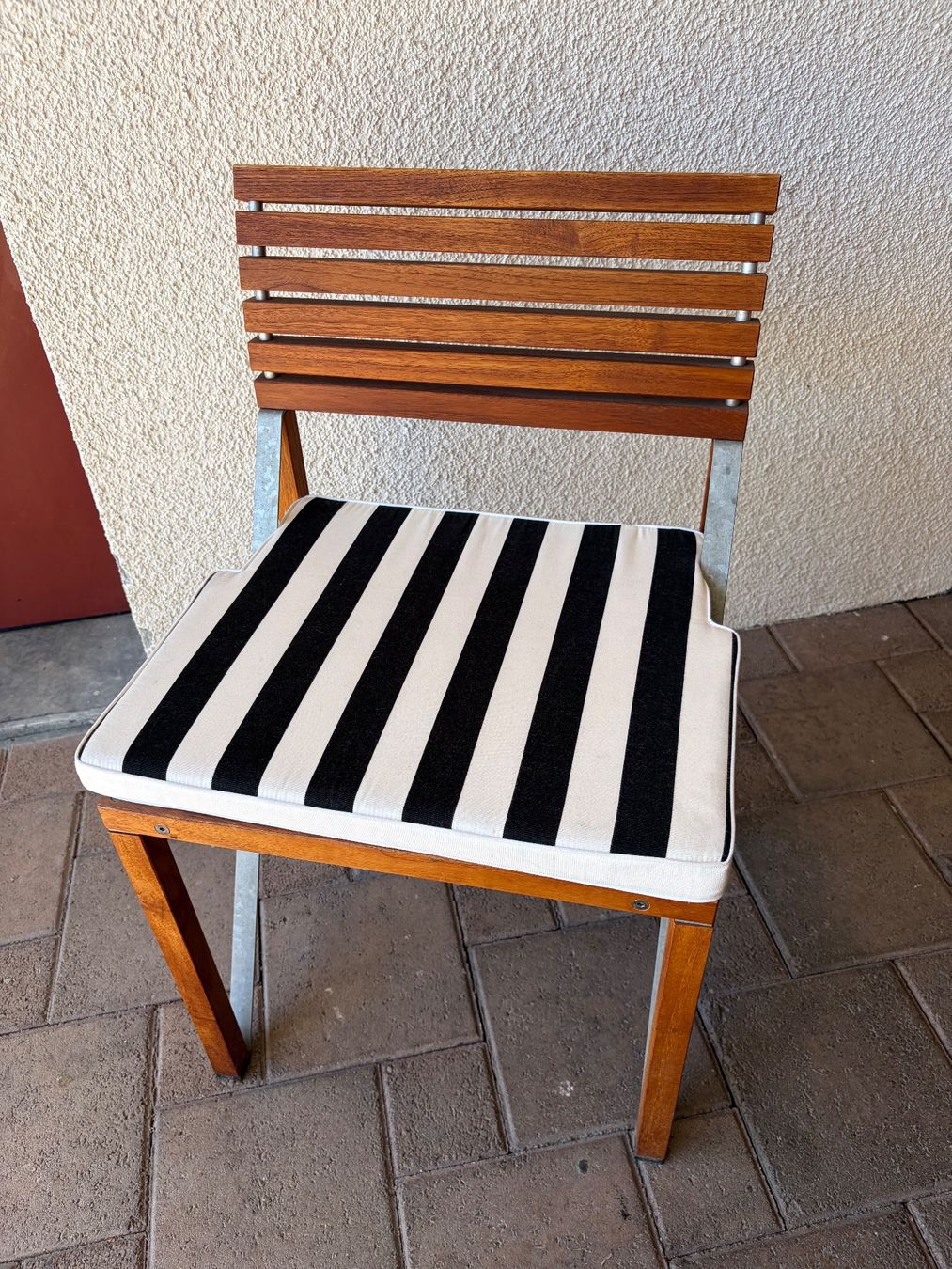 Sedie: 4 Teakholz-Stühle "Xylofon" Terrasse – Usato da Wagen venduto da wolf115 5