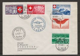 1939 : Swissair Europaflug Süd mit F11z : KP 340.--