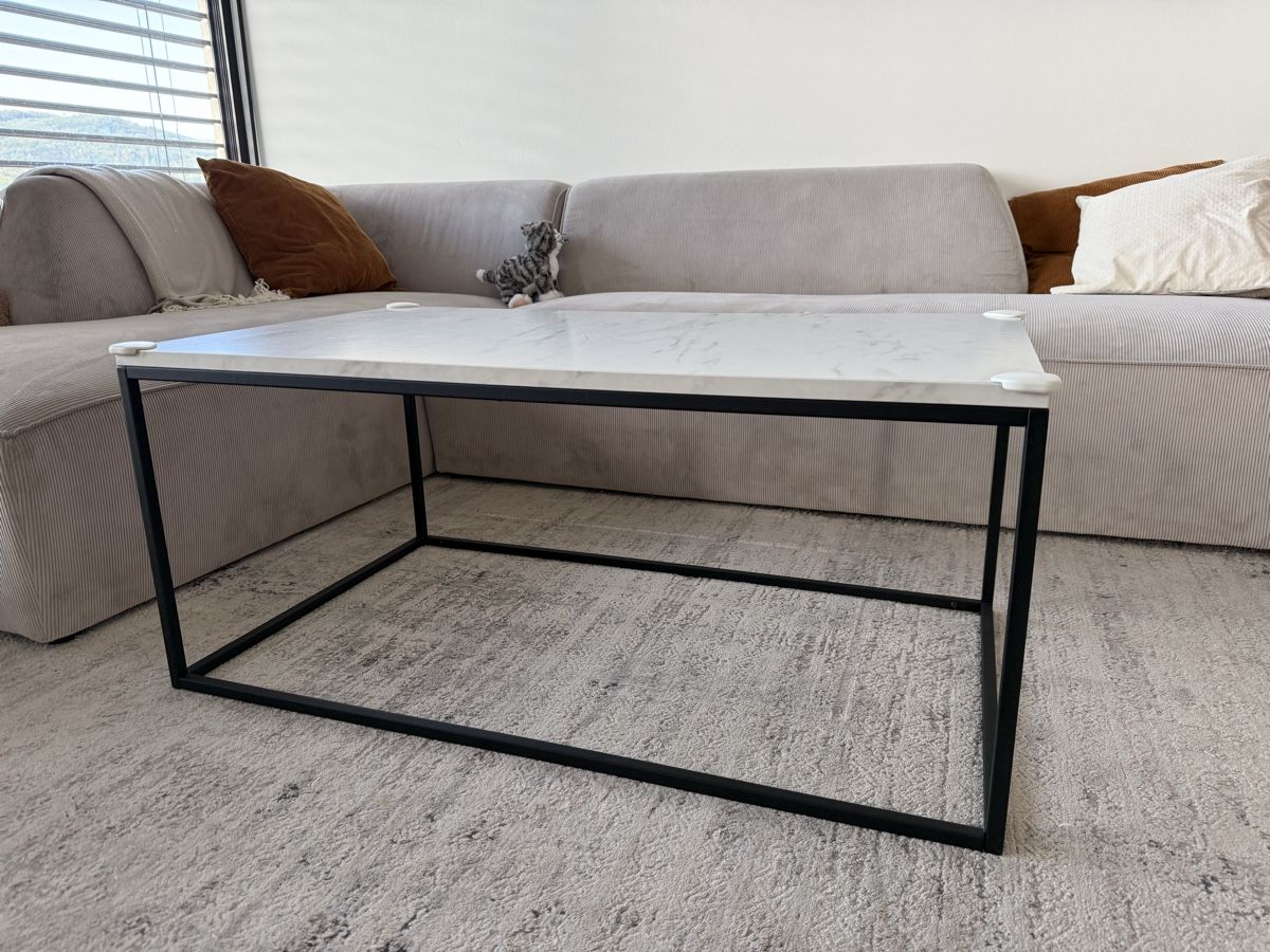 Tables: Couch table Marble Look Metal Frame 95x55x42,5 cm – D'occasion à Pratteln par phi_2b8n 1