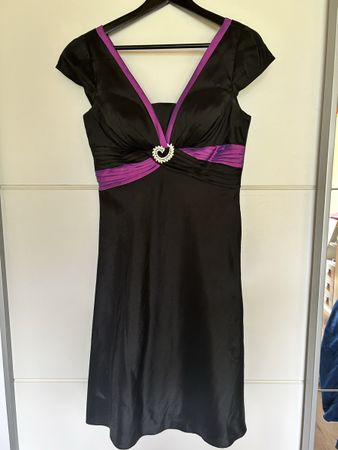 Abendkleid schwarz / lila
