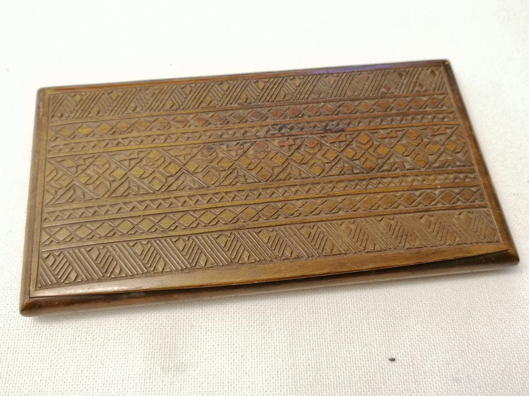 Barattoli: Antik Holz Zigarettendose - 3 - – Usato da Basel venduto da vintagecollector 1