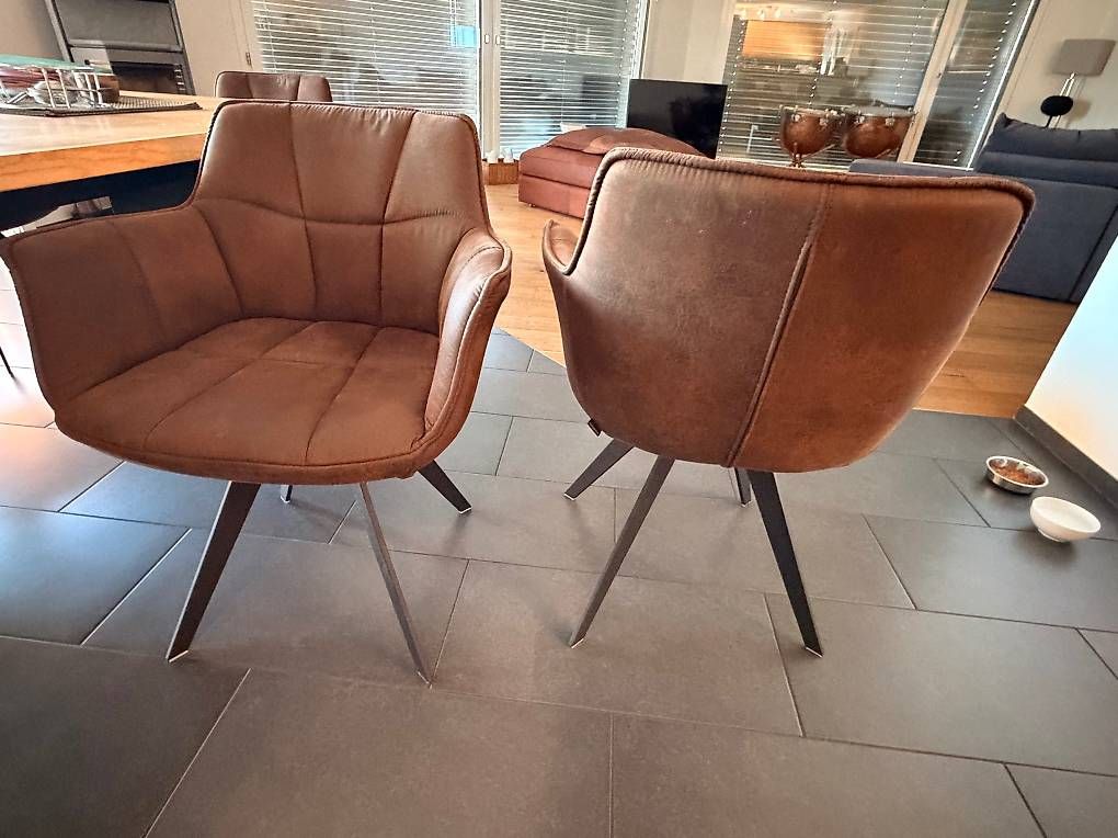 Set di tavolo e panche: Esstisch m assive Eiche 300x120 & 10 Stühle – Usato da Richterswil venduto da SaSSa11 4
