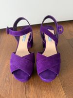 PRADA  PLATEAU PUMPS  LILA  WILDLEDER GR. 38,5