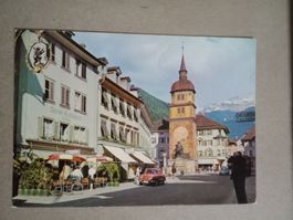 AK Altdorf Tell Denkmal Fotograf Auto Restaurant Tellhaus