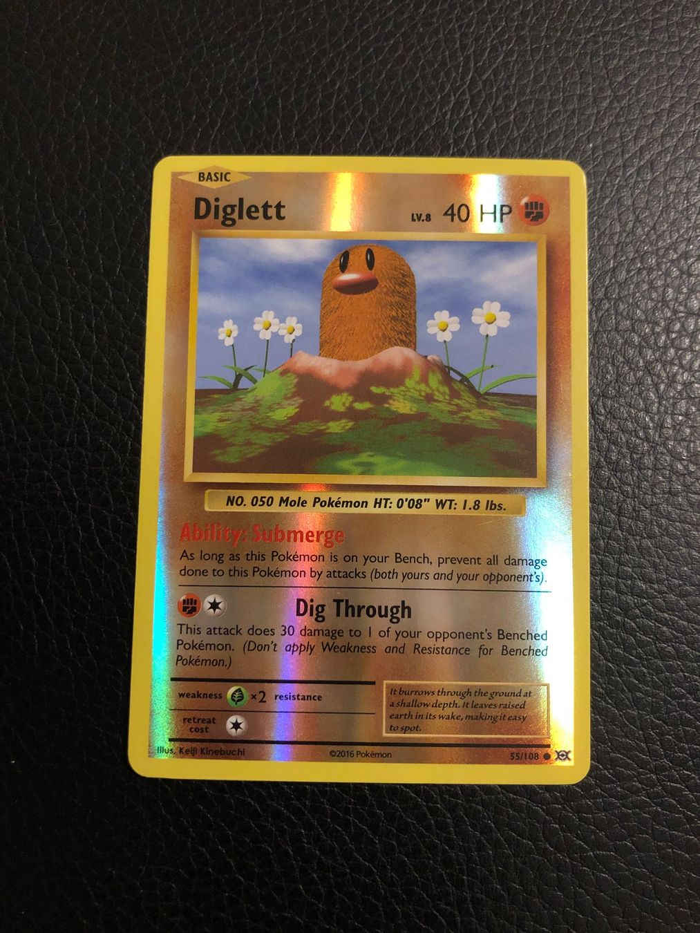 Pokémon Sammelbilder & Trading cards: Evolutions Diglett reverse 55/108 NM Ab 1 – Gebraucht aus Paradiso von Pkmn10